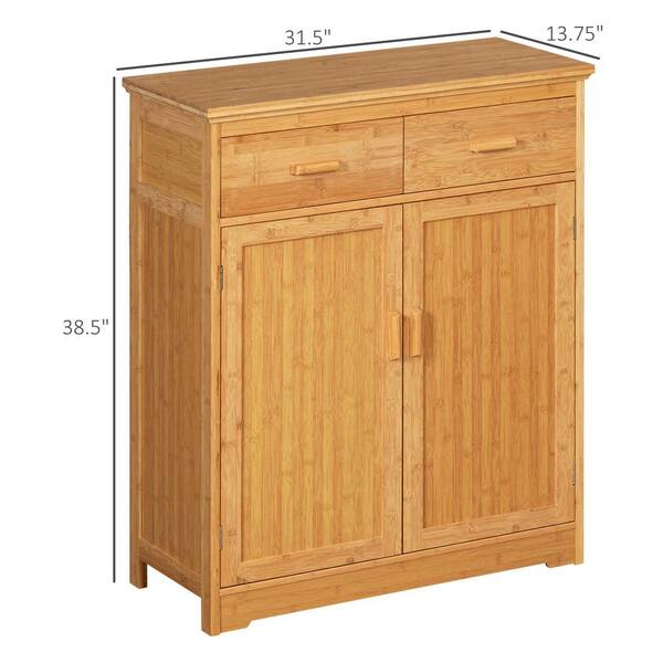 Simplify 2.36 in. x 0.59 in. x 16.93 in. Wood Bamboo Closet Drawer  Organizer 3753-NATURAL - The Home Depot