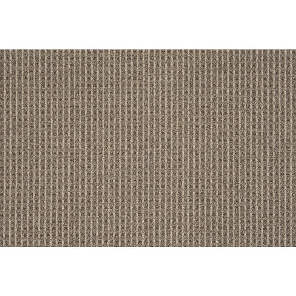 Natural Harmony Shenadoah Stripe Bark/Plains Custom Area Rug with Pad