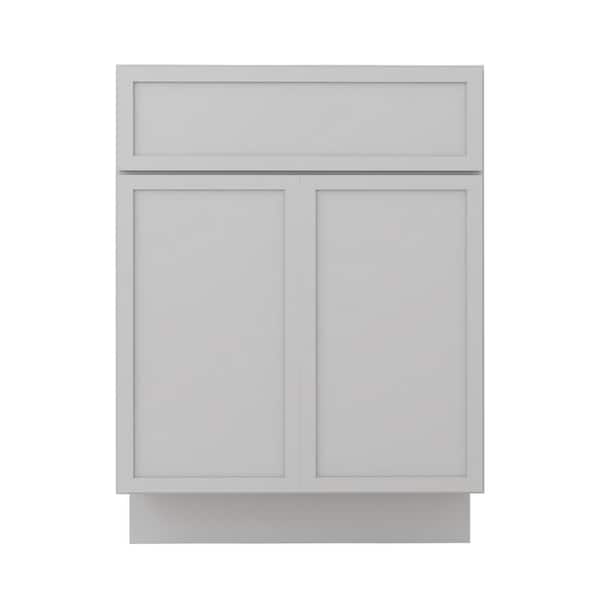 Vanity Art 24 in. W x 21 in. D x 32.5 in. H 2-Doors Bath Vanity Cabinet without Top in Gray