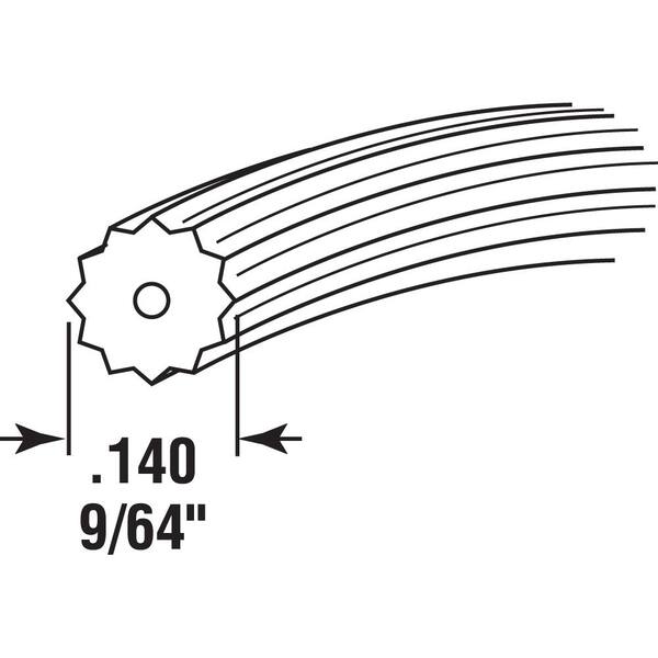 1 Roll of 1,710 ft. Vinyl Black in Color Prime-Line MP7569 Screen Retainer Spline.155 1 Roll of 1,710 ft. Vinyl Black in Color Prime-Line MP7569 Screen Retainer Spline.155