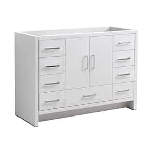 Imperia 48 in. Modern Bath Vanity Cabinet Only in Glossy White