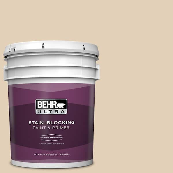 BEHR ULTRA 5 gal. #PWN-66 Toasted Cashew Extra Durable Eggshell Enamel Interior Paint & Primer