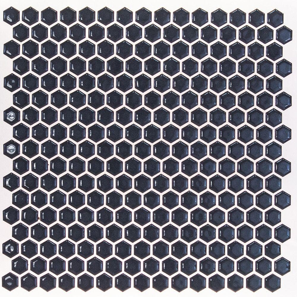 Bliss Edged Hexagon Polished Midnight Blue 3 in. x 6 in. Ceramic Mosaic Floor and Wall Tile Sample price history on PriceWatchPro
