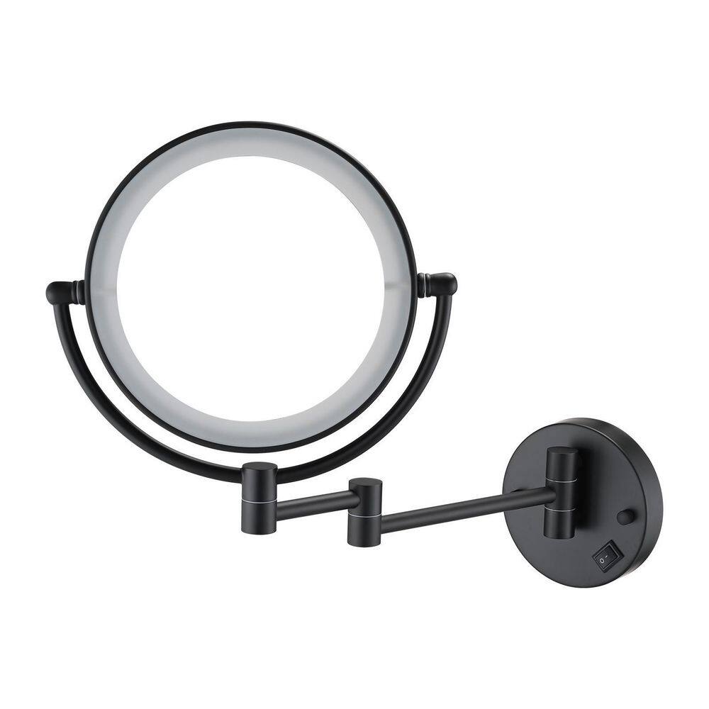 Interbath 8 in. x 8 in. Small Round Magnifying Freestanding Bathroom