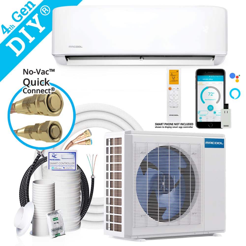 Energy Star 18K BTU White Ductless Mini-Split Heat Pump System