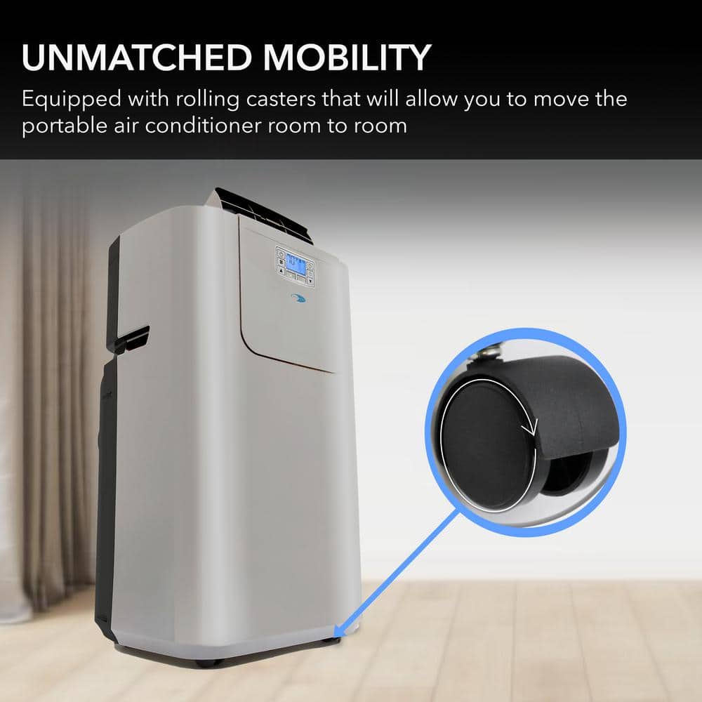 Whynter Silver Portable Air Conditioner and Heater with Remote