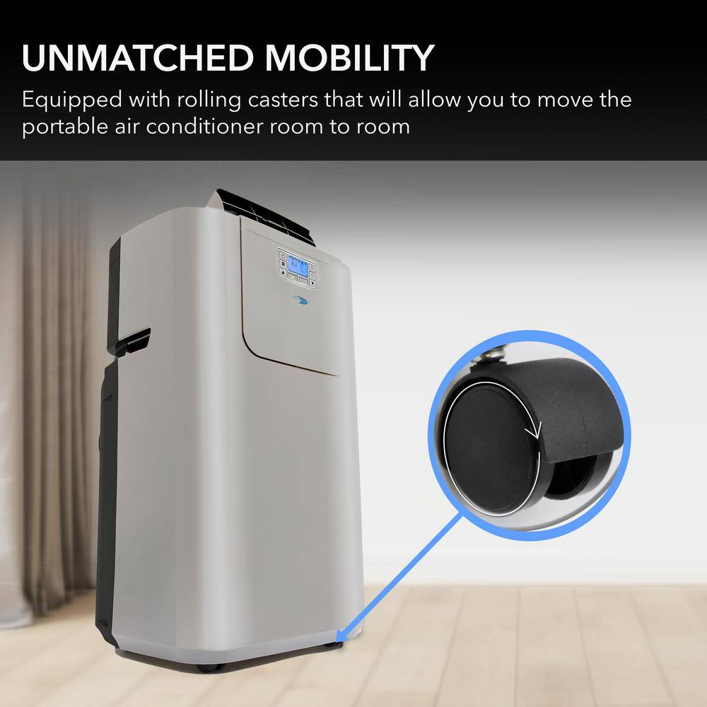 Whynter Silver Portable Air Conditioner and Heater with Remote