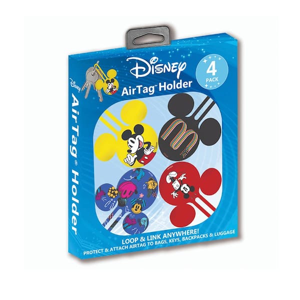 Disney Mickey Mouse Air Tag Keychain Holder Assortment Pack
