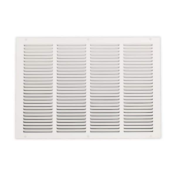 20 in. x 14 in. Steel Return Air Grille in White