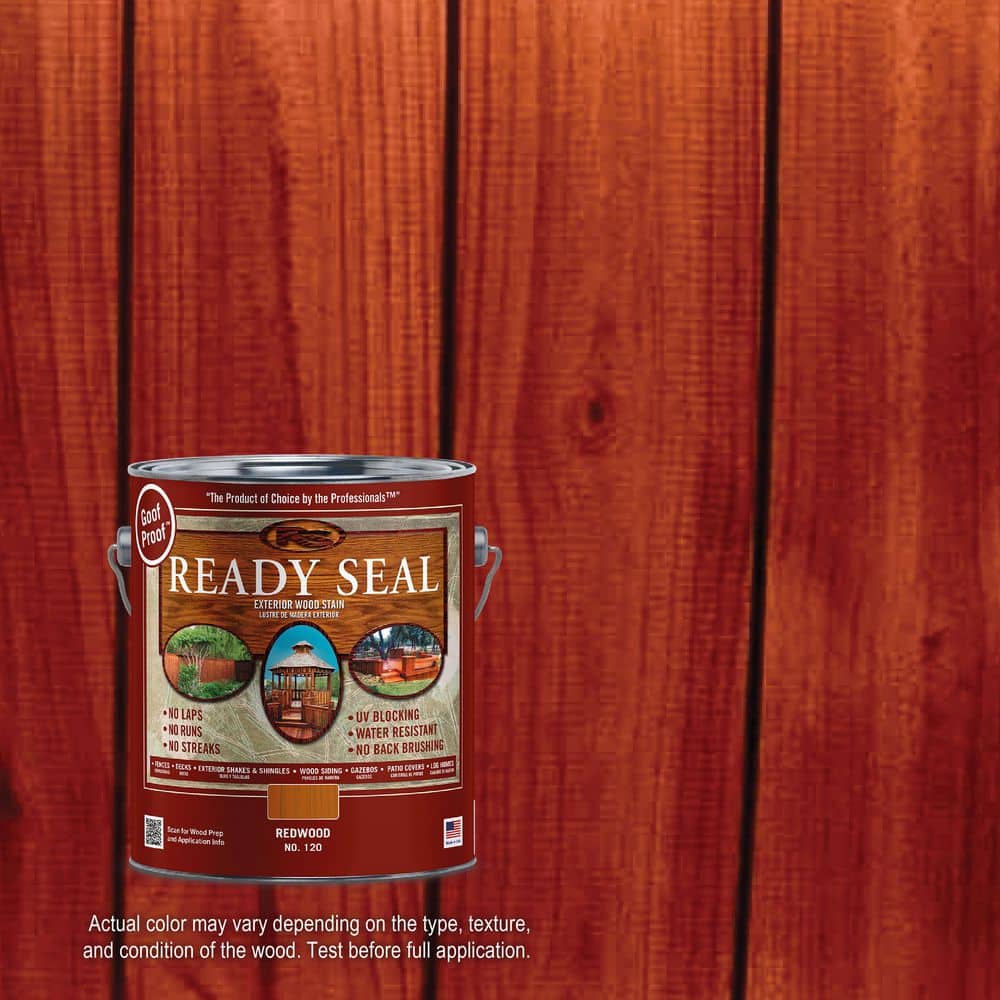 Ready Seal - 1 gal. Redwood Exterior Wood Stain and Sealer