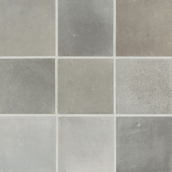 Celine 4 in. x 4 in. Matte Greige Porcelain Floor and Wall Tile (5.38 sq. ft. /Case)