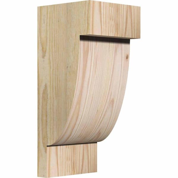 Ekena Millwork 6 in. x 6 in. x 14 in. Douglas Fir Alpine Rough Sawn Corbel