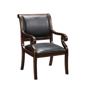 Rich Textured Brown Accent Chair