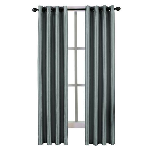 Unbranded Malta Grommet Lined Panel 50 in. W x 120 in. L in Teal