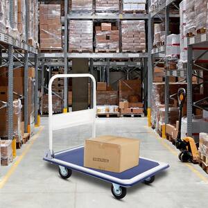 660 lbs. 35.5 in. L Metal Folding Platform Cart Dolly Hand Truck