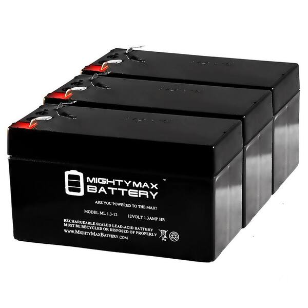 MIGHTY MAX BATTERY 12V 10AH Multipurpose Rechargeable Sealed Lead Acid ...