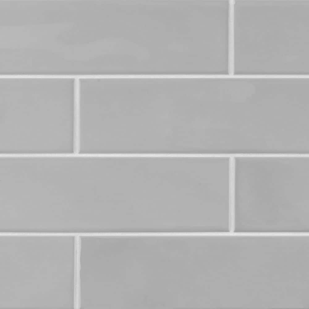 Gloss Grey 2.5 in. x 10 in. Ceramic Wall Tile (13.89 sq. ft./Case) price history on PriceWatchPro