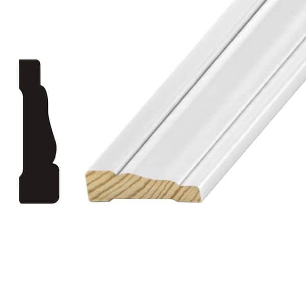 Builder's Choice OP240 5/8 in. x 2-1/4 in. x 84 in. Primed Finger-Jointed Pine Casing Leg Moulding