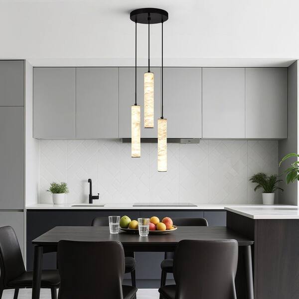 ZHLWIN Home Light 30-Watt 3 Lights Black Dimmable Integrated LED