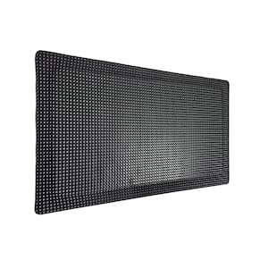 Reflex Satin Black Domed Surface 24 in. x 72 in., 5/8 in. Thick, Indoor/Outdoor Vinyl Kitchen Mat