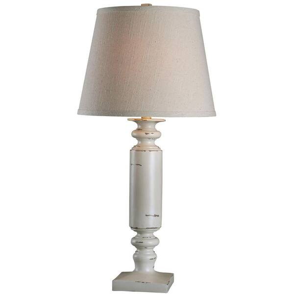 Kenroy Home Bailey 30 in. Antique White Table Lamp