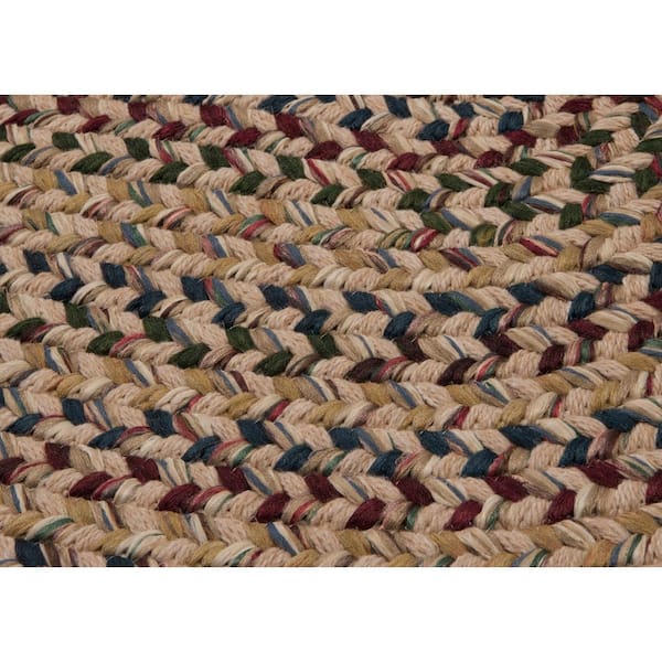 Petra Oatmeal  Doormat 2 ft. x 4 ft. Rectangle Braided Area Rug