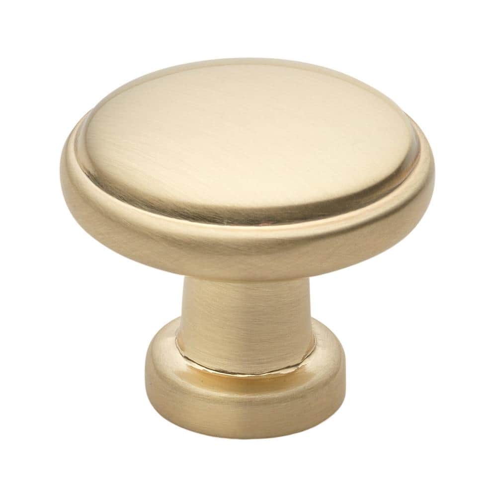 Champagne Gold Round Zinc Alloy Cabinet Knob Multipack