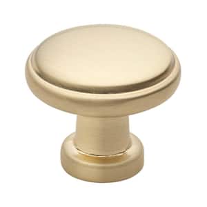 1-1/8 in. Champagne Gold Finish Round Ring Classic Cabinet Knob (10-Pack)