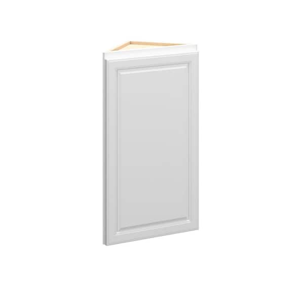 Brighton Raised 12 in. W x 30 in. H x 12 in. D in Painted White Plywood Assembled Wall End Corner Standard