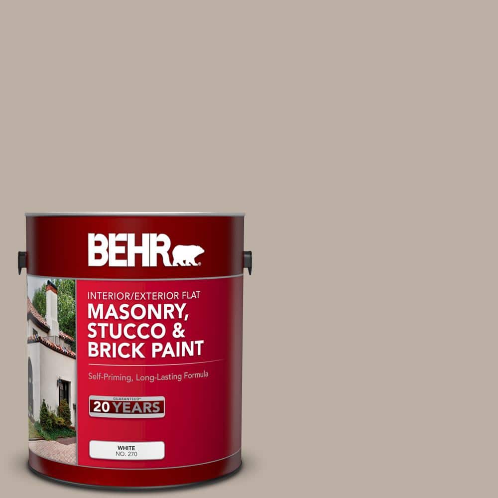 1 gal. #N210-3 Barista Flat Interior/Exterior Masonry, Stucco and Brick Pai
