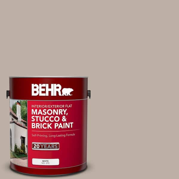 BEHR 1 gal. #N210-3 Barista Flat Interior/Exterior Masonry, Stucco and Brick Paint