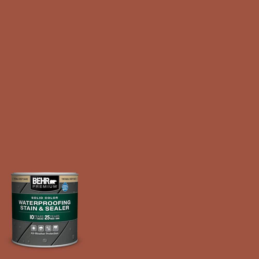 BEHR PREMIUM 8 oz. #MQ1-25 Kalahari Sunset Solid Color Waterproofing ...