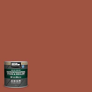 8 oz. #MQ1-25 Kalahari Sunset Solid Color Waterproofing Exterior Wood Stain and Sealer Sample