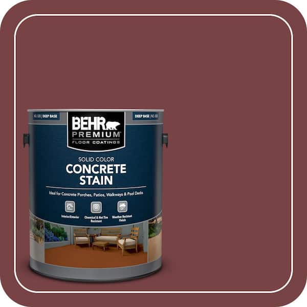 1 gal. #PFC-04 Tile Red Solid Color Flat Interior/Exterior Concrete Stain