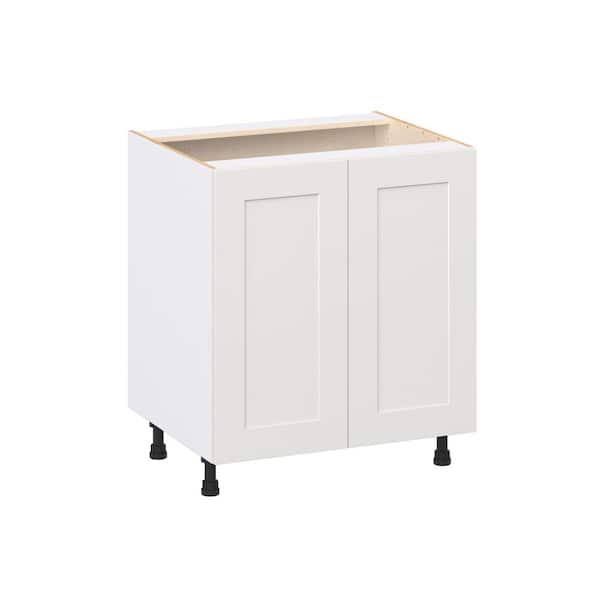 Roseland 30 in. W x 24 in. D x 34.5 in. H Assembled Shaker Sink Base Kitchen Cabinet in Warm White