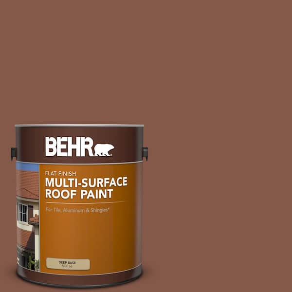 BEHR 1 gal. #MS-05 Madera Flat Multi-Surface Exterior Roof Paint