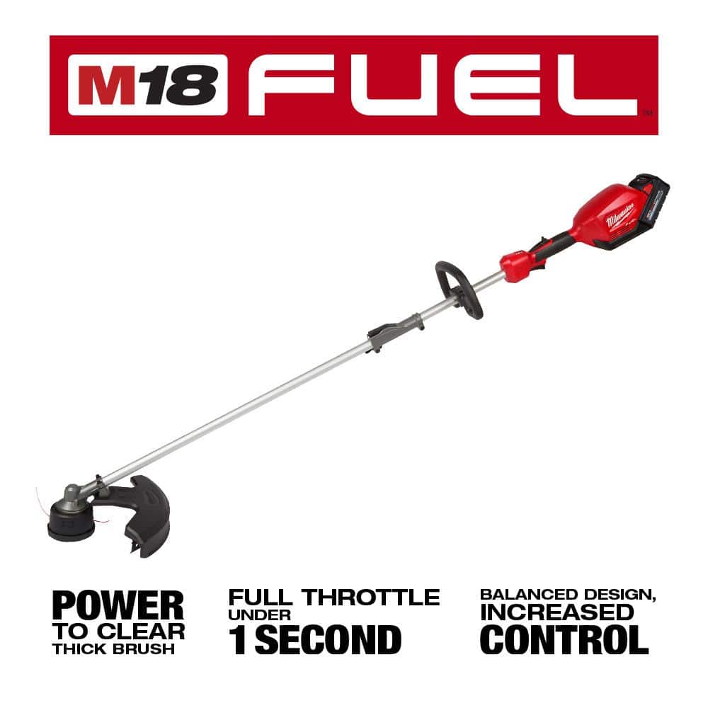 M18 FUEL 18V Lithium-Ion Brushless Cordless String Trimmer with QUIK-LOK Attachment Capability and 8.0 Ah Battery - 3