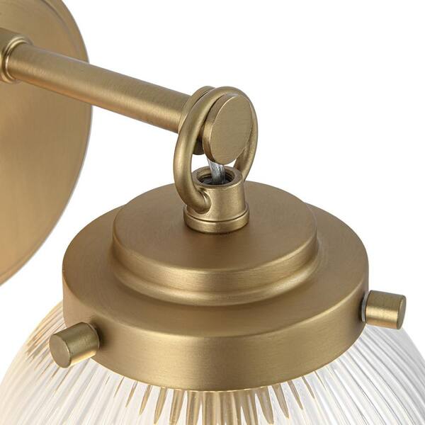 Y'INSP 5.91 in. 1-Light Brushed Gold Vintage Industrial Wall