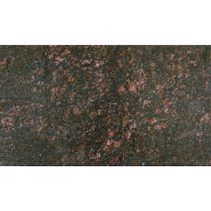 Tan Brown 18 in. x 31 in. Polished Granite Floor and Wall Tile (7.75 sq. ft./case)