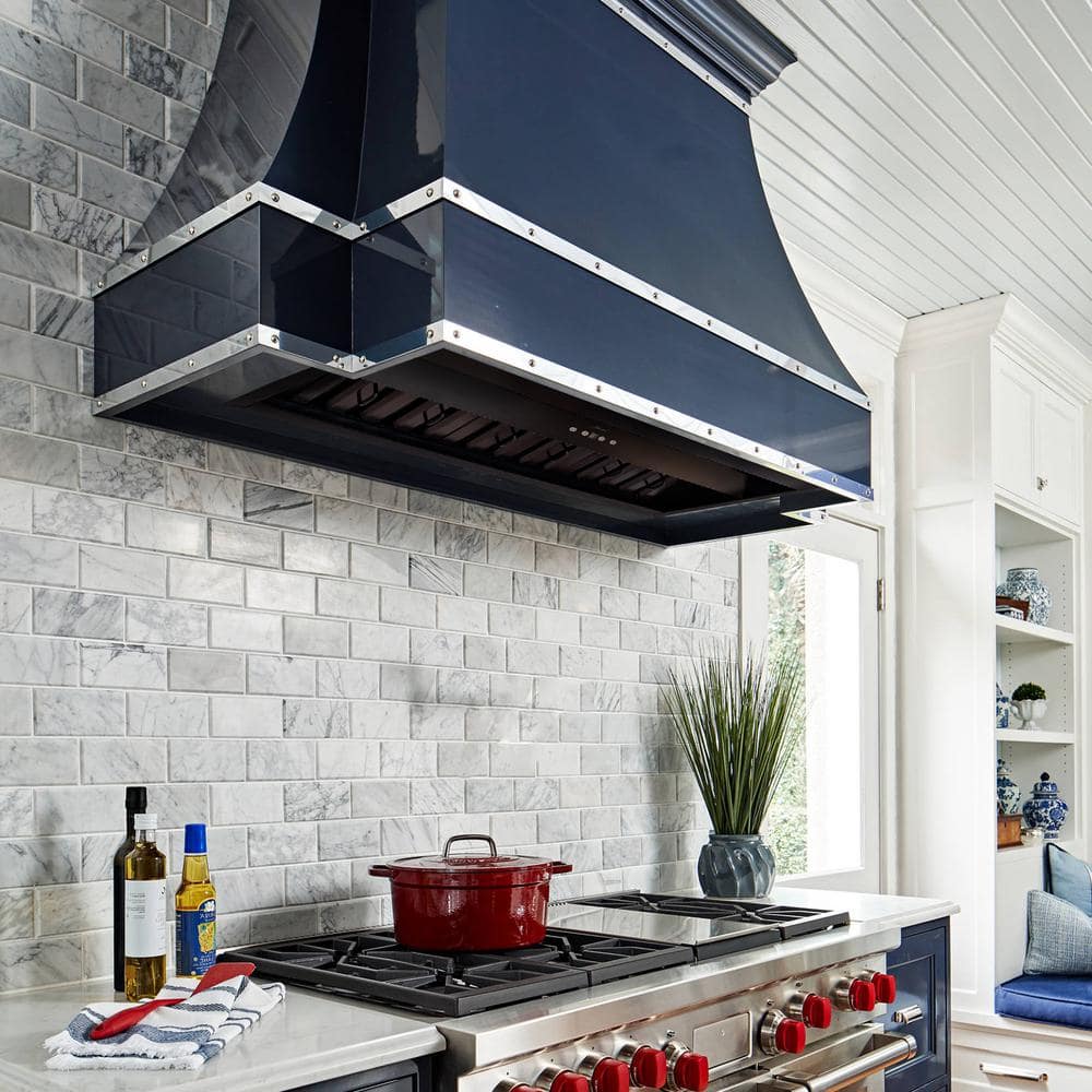 36-Inch Matte Black Stainless Steel Under Cabinet Range Hood