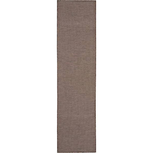 Positano Natural 2 ft. x 6 ft. Indoor/Outdoor Solid Contemporary Runner Area Rug