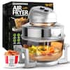 GRANITESTONE 16 Qt. Silver Oil-less Air Fryer with Built-In Timer 8605