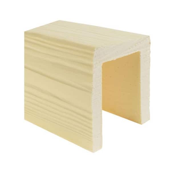 6 in. x 6 in. x 6 in. Long Unfinished Classic Raised Faux Wood Beam Sample