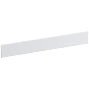 Solid/Expressions 25 in. Solid Surface Vanity Backsplash in White Expressions