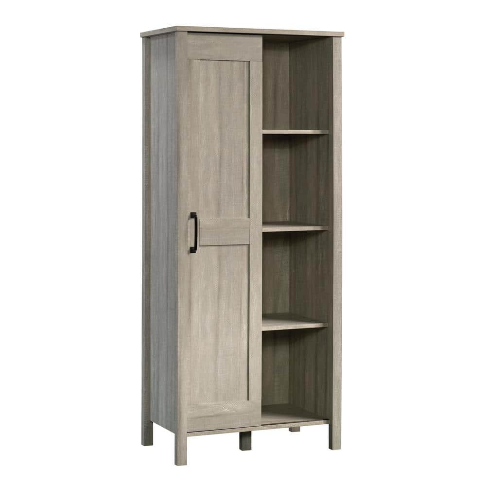 Spring Maple Adjustable Shelving Sliding Door Storage Cabinet