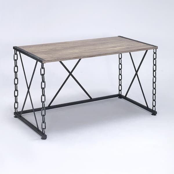 Acme Furniture Jodie 48 in. Rustic Oak Rectangle Wood Console Table