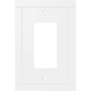 Craftsman Pure White 1-Gang Decorator Wall Plate (1-Pack)