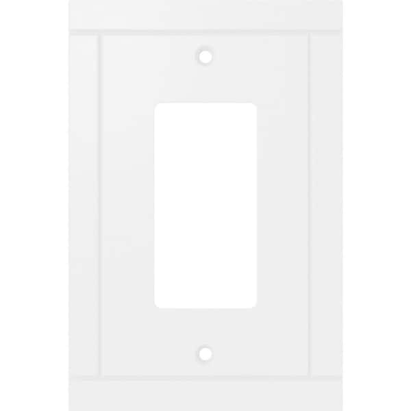 Liberty Craftsman Pure White 1-Gang Decorator Wall Plate (1-Pack)