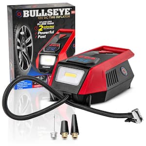 BULLSEYE 150 PSI Handheld Tire Inflator with Digital Pressure Gauge, Sound and Light Alert