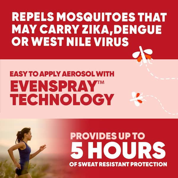 Active Insect Repellent I, Sweat Resistant Mosquito Spray with DEET, 6 oz.